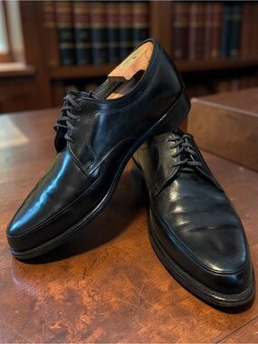 Vintage 1980s Hanover Men's Dress Shoes - Made in the USA - All Leather Goodyear